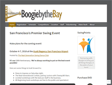 Tablet Screenshot of boogiebythebay.com